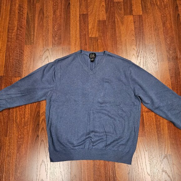 Jos. A Bank V-Neck Sweater – Slate Blue - Picture 3 of 5